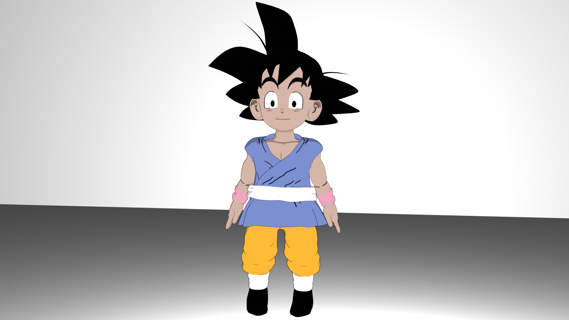 GOKU 2-5D 3D model_5