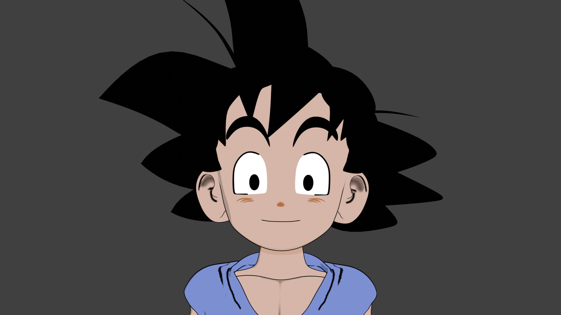 GOKU 2-5D 3D model_12