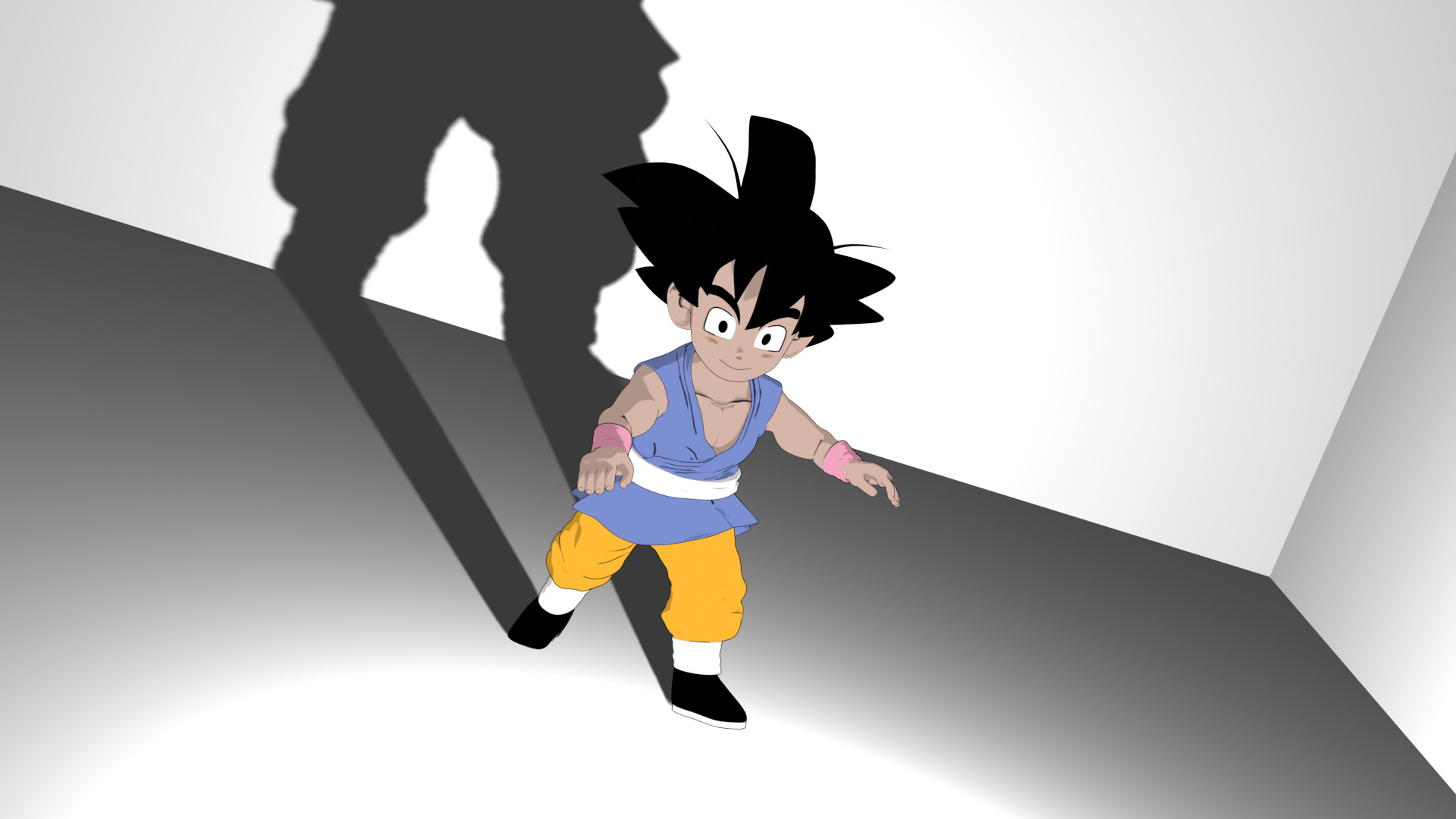 GOKU 2-5D 3D model_3