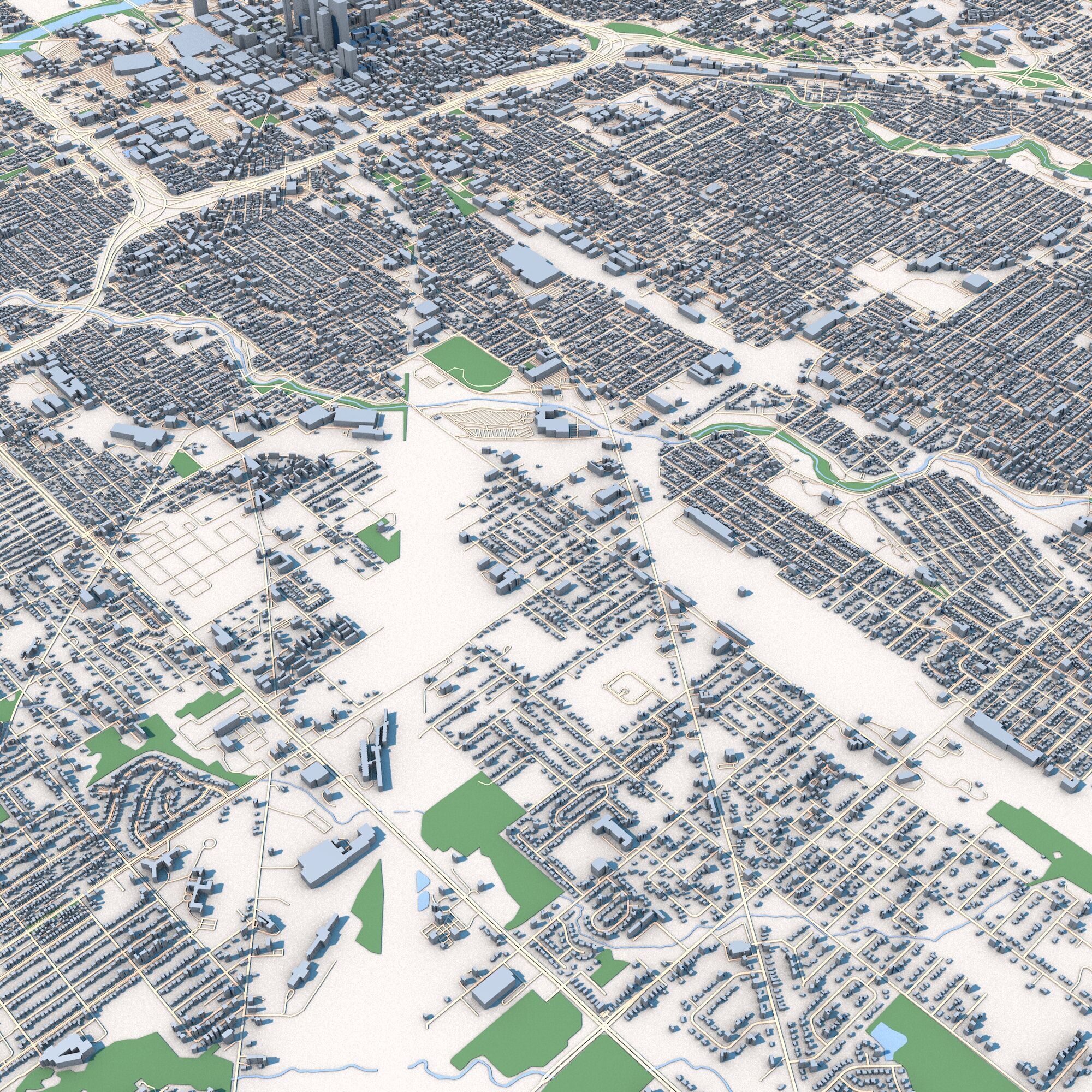 Indianapolis City Indiana United States 3D model_2
