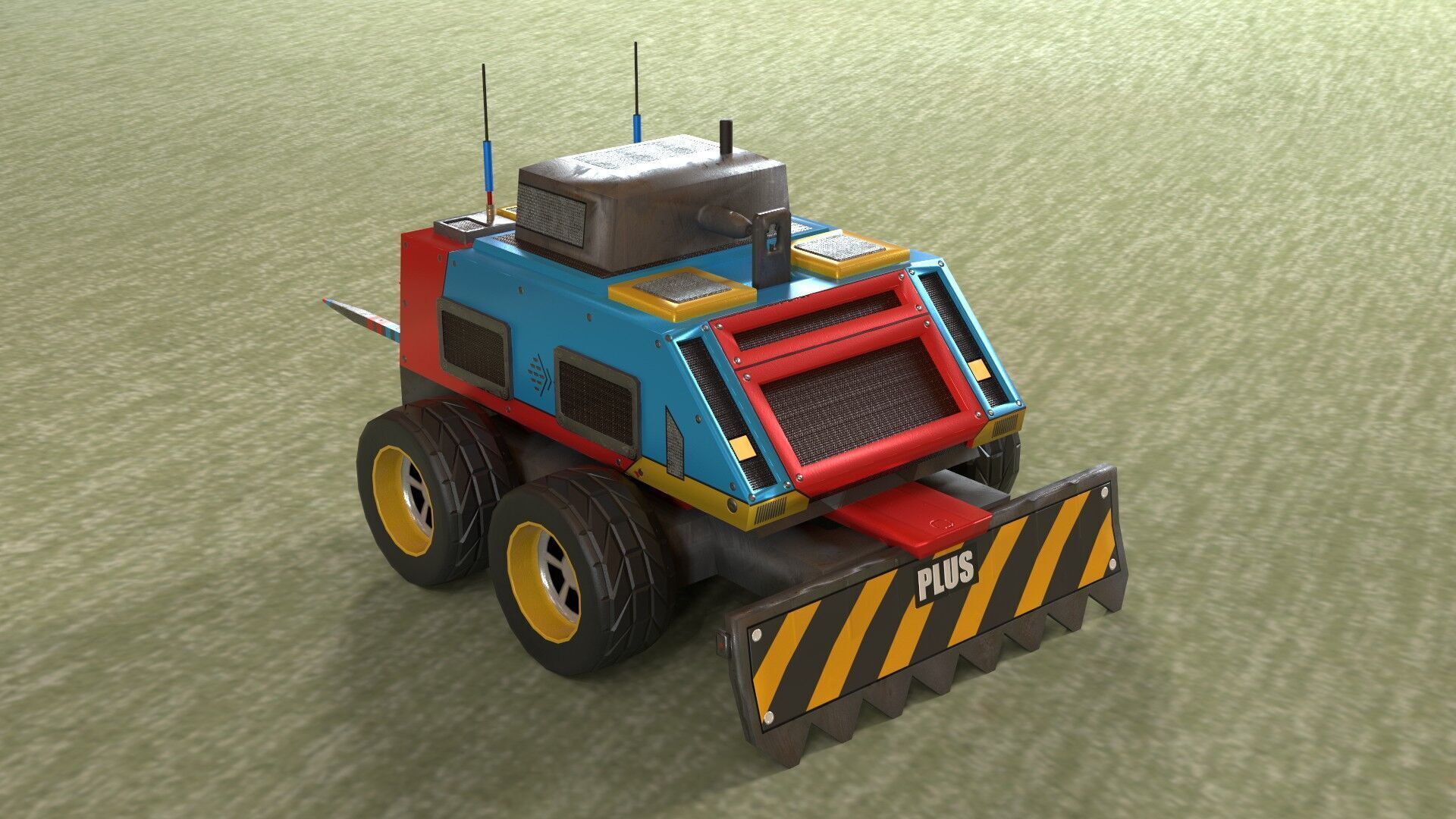 Battle Bot - Carbide Plus Low-poly 3D model_6