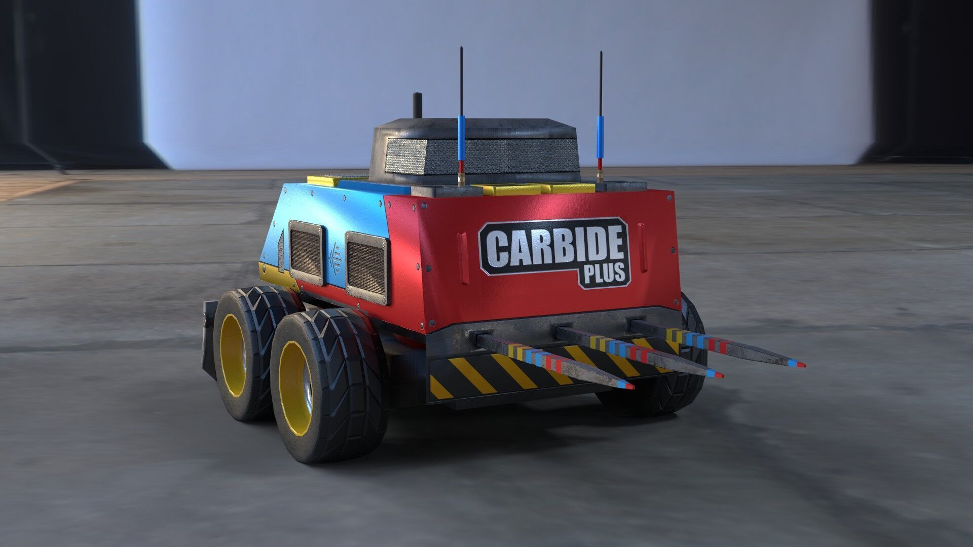 Battle Bot - Carbide Plus Low-poly 3D model_3