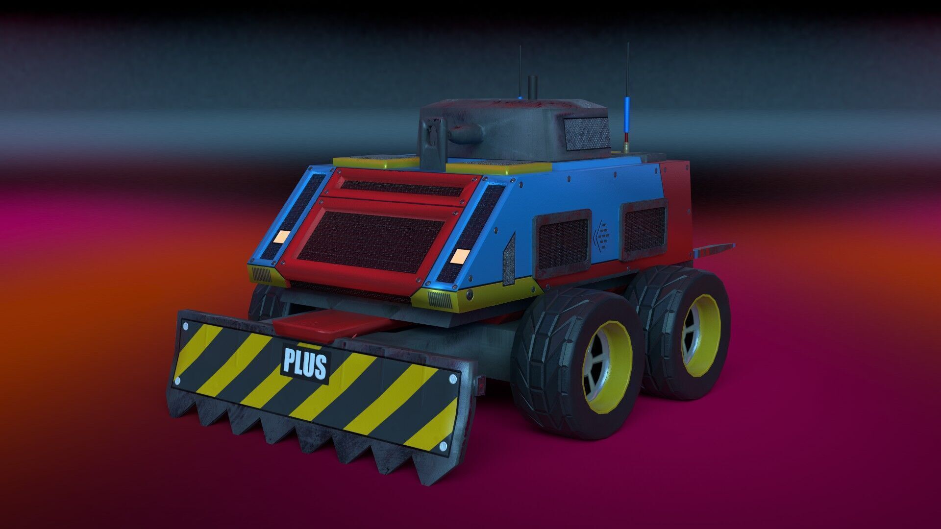 Battle Bot - Carbide Plus Low-poly 3D model_4