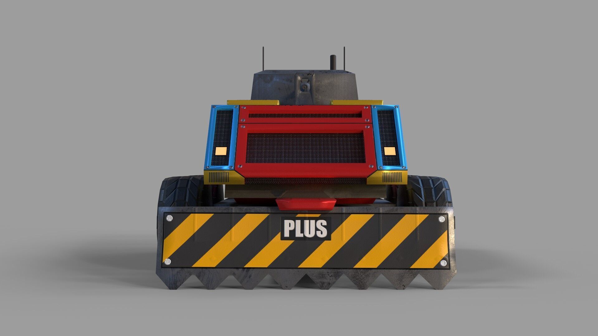 Battle Bot - Carbide Plus Low-poly 3D model_10