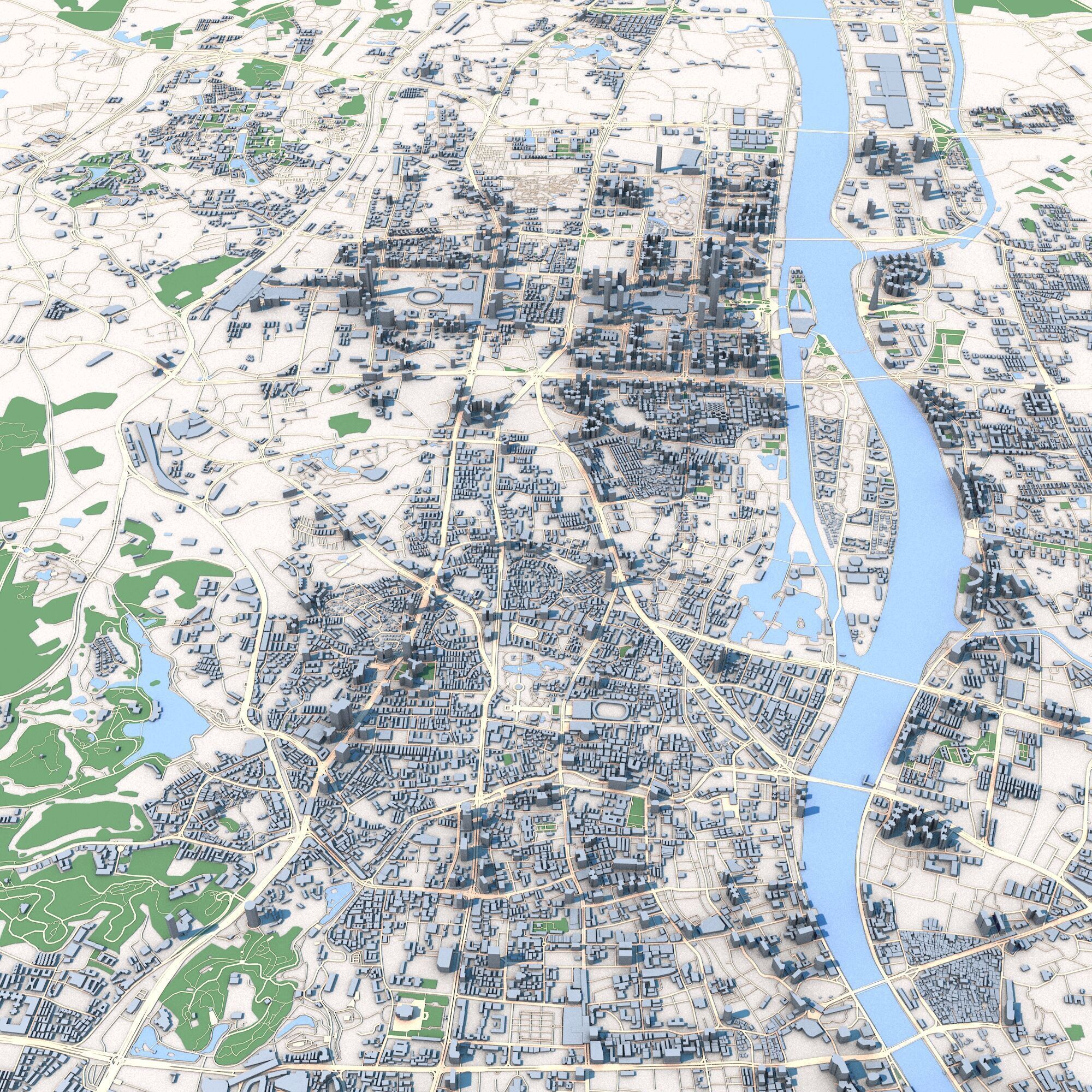 Guangzhou City China 3D model_6