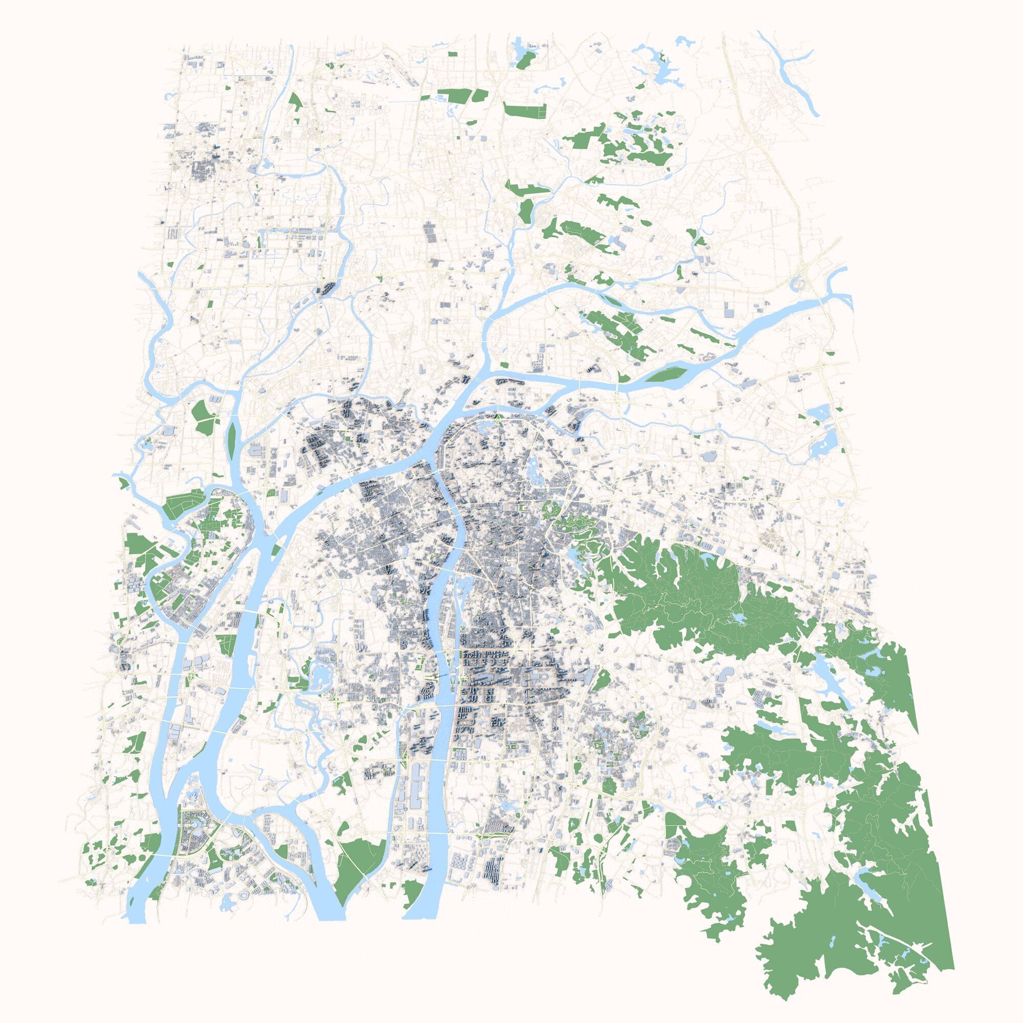 Guangzhou City China 3D model_1