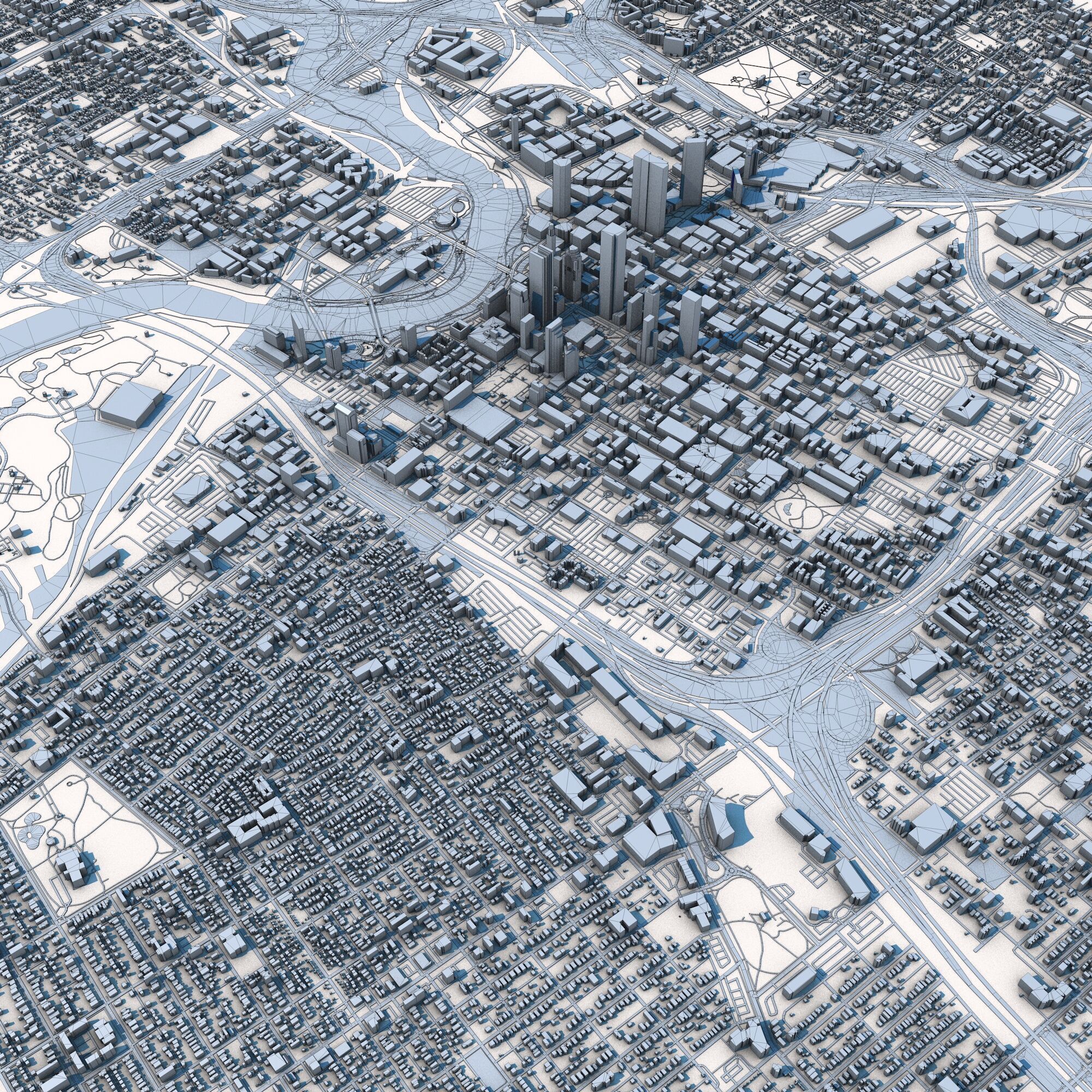 Columbus City Ohio United States 3D model_8