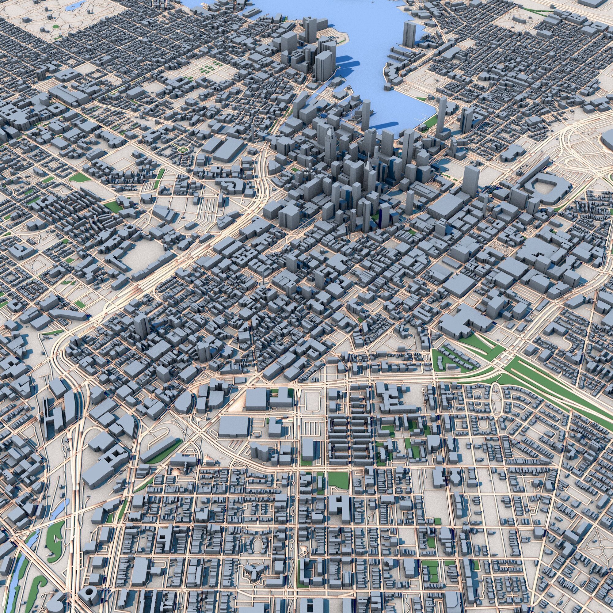 Baltimore City Maryland United States 3D model_5