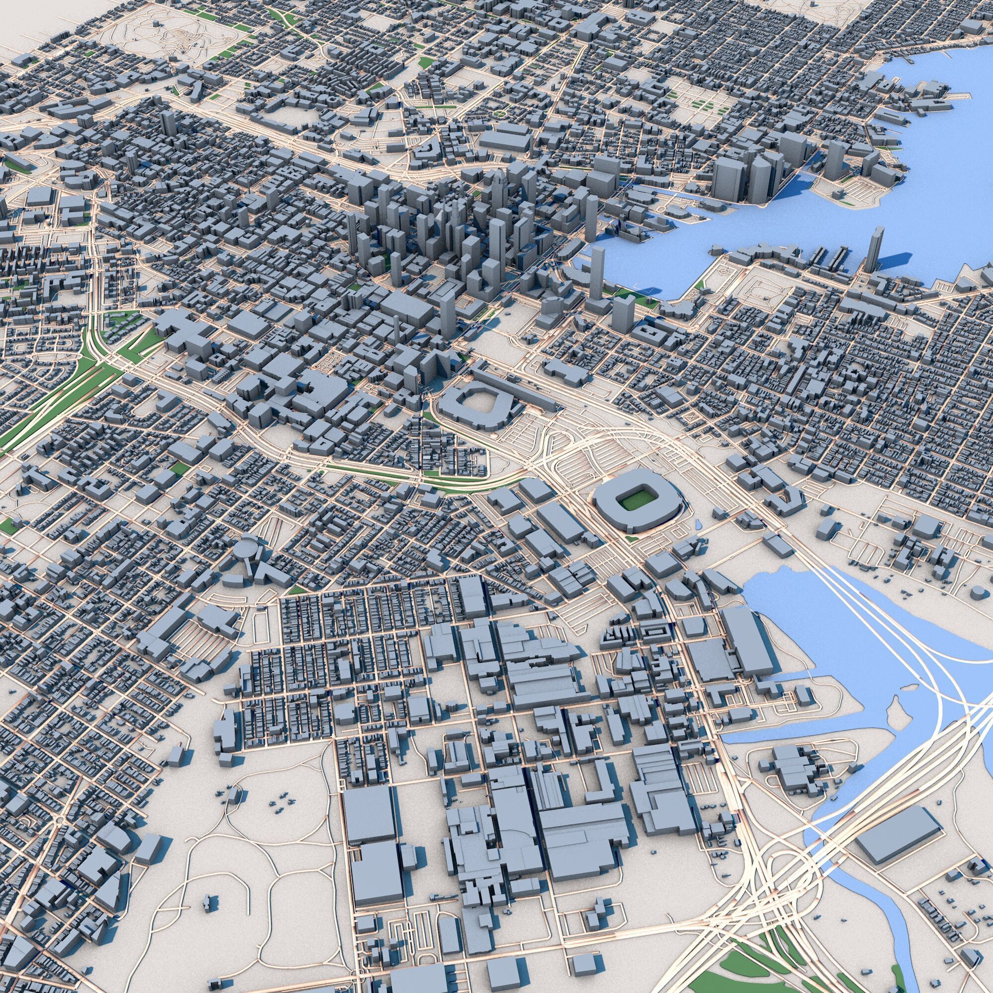 Baltimore City Maryland United States 3D model_6