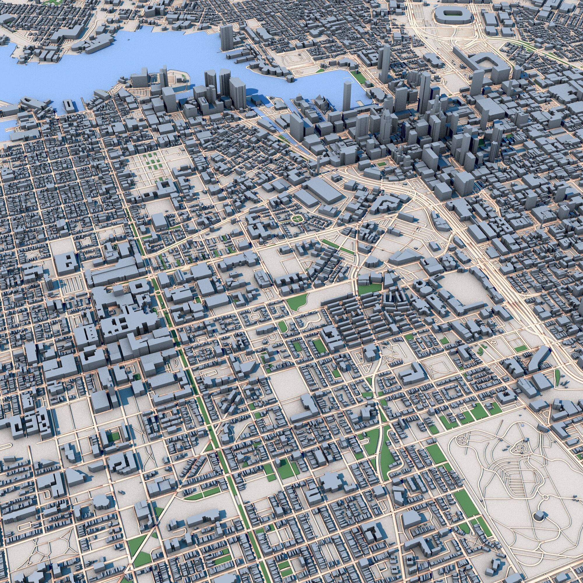 Baltimore City Maryland United States 3D model_4