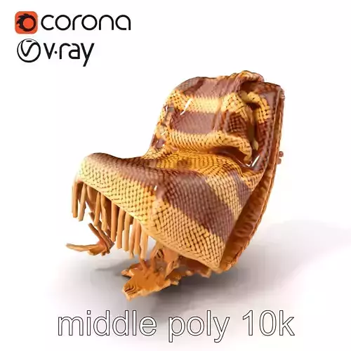 Artisanal Woven Throw Blanket Model Pack for Cozy Interiors