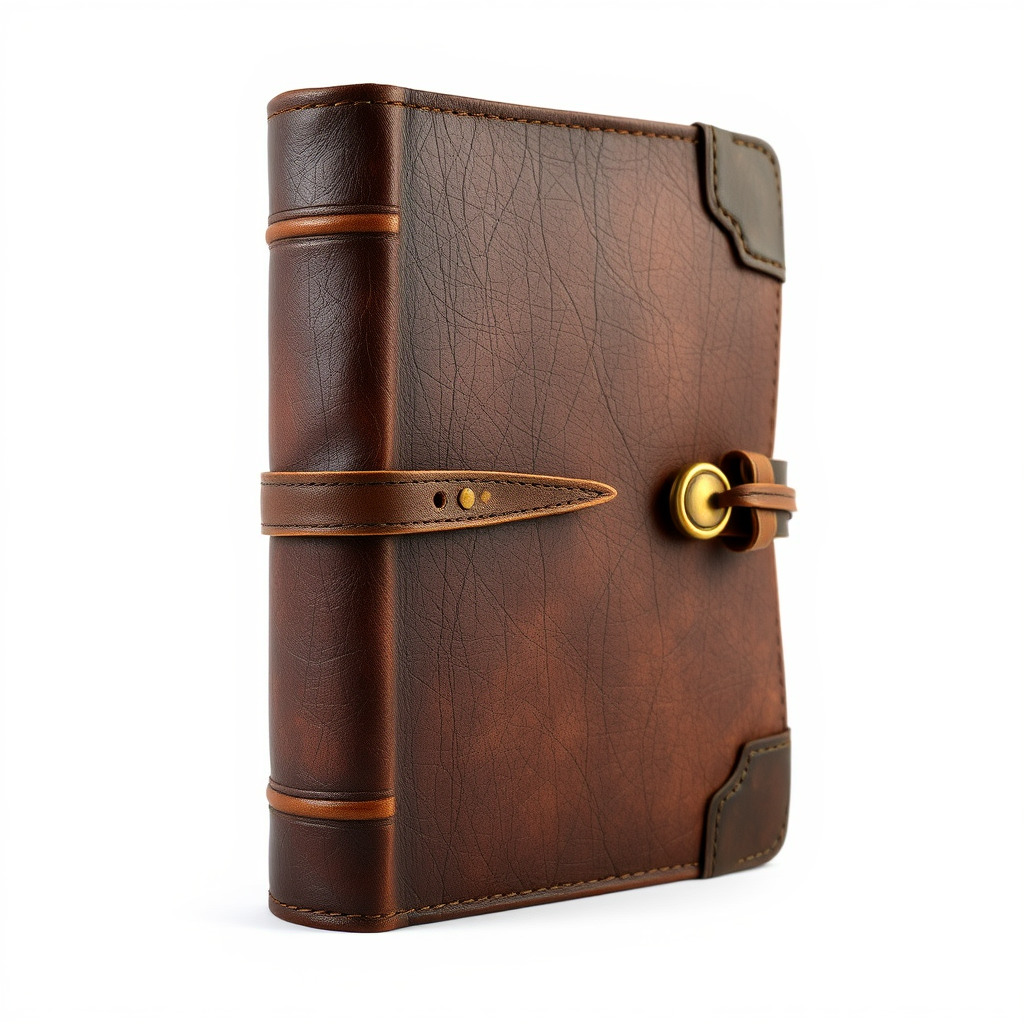 LeatherBound Journal with Brass Clasps model pack Low-poly 3D model_4