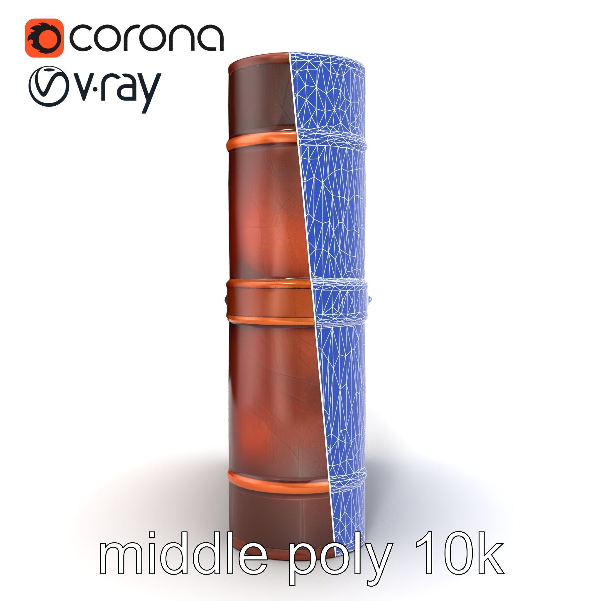 LeatherBound Journal with Brass Clasps model pack Low-poly 3D model_28