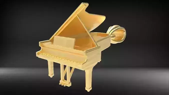 Piano pendant 3D print model