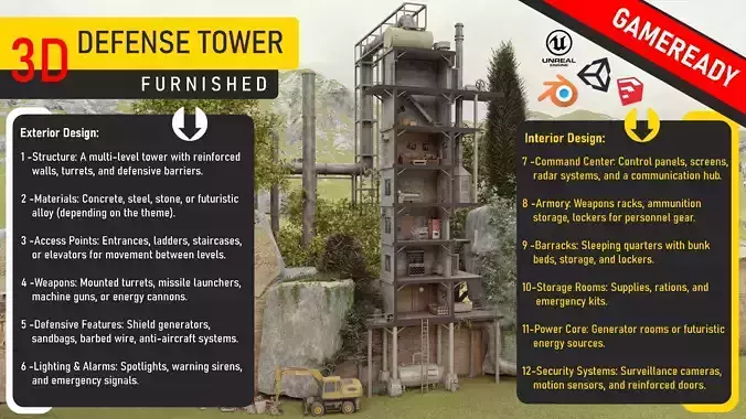 Defense Tower 3D model