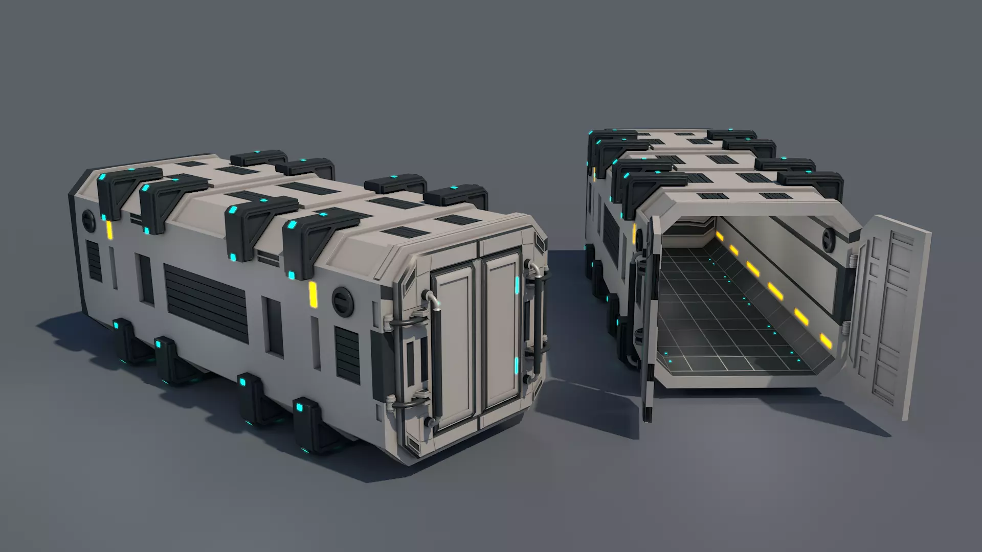 Sci Fi Container 3D model