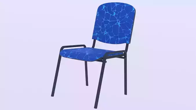 Conference chair XV PBR 3D model