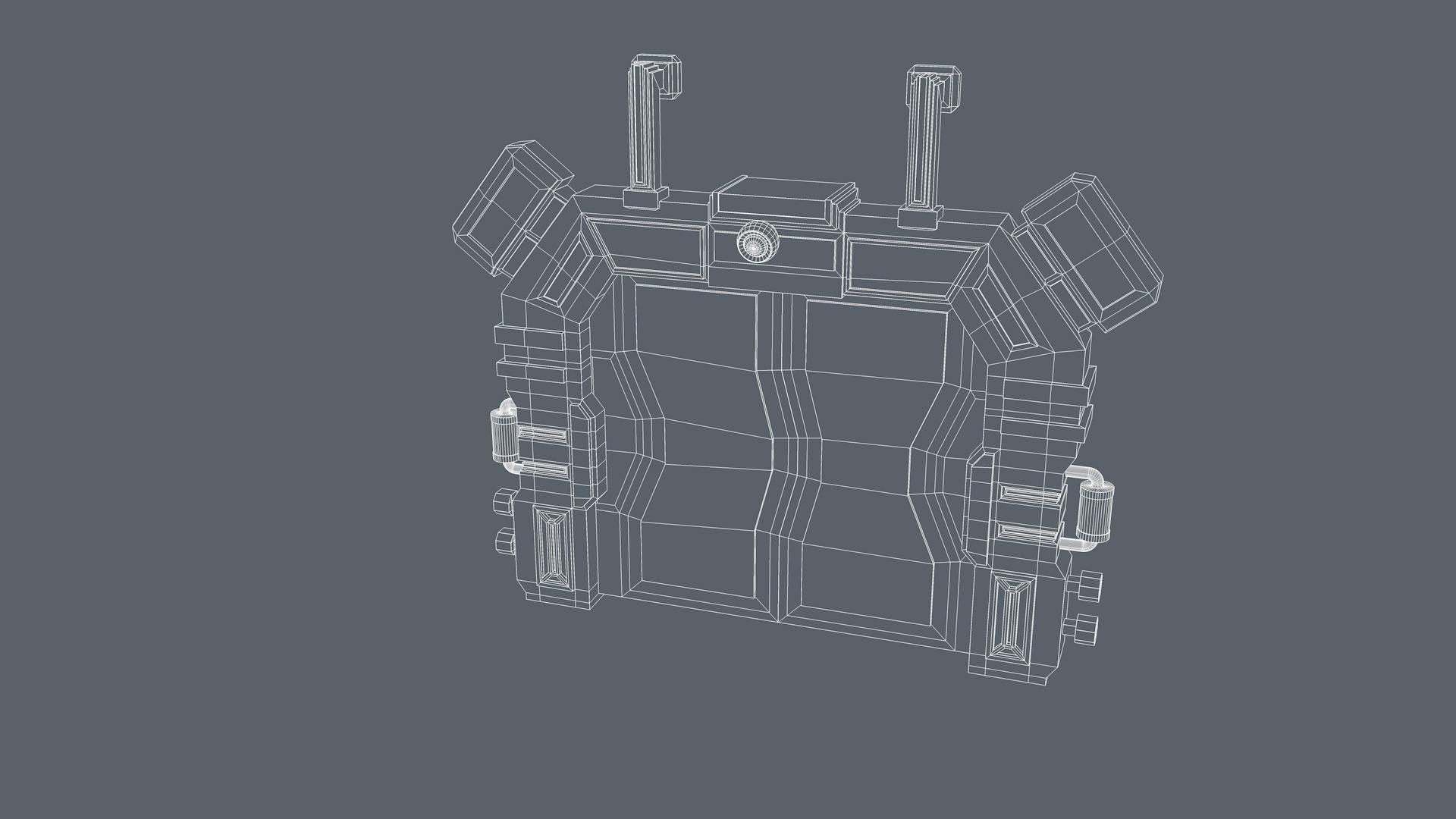 Sci fi Door  3D model_12