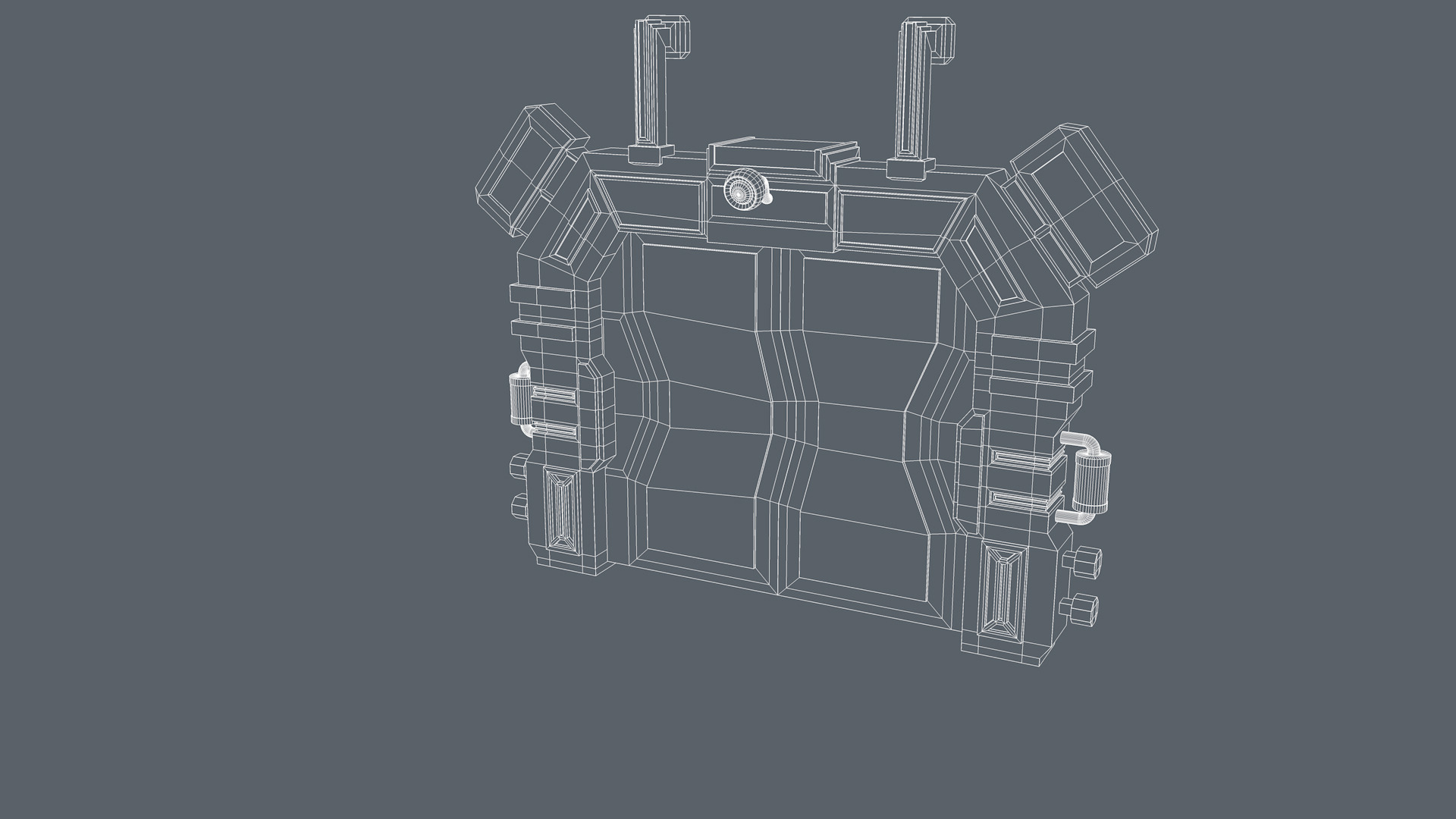 Sci fi Door  3D model_10