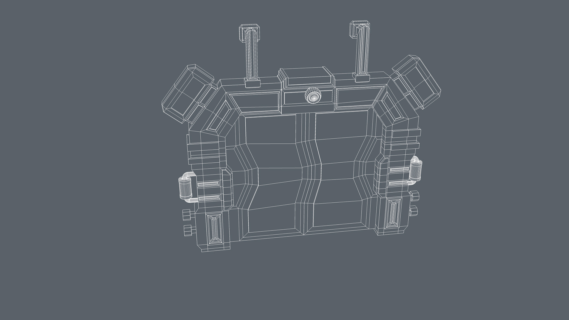 Sci fi Door  3D model_11