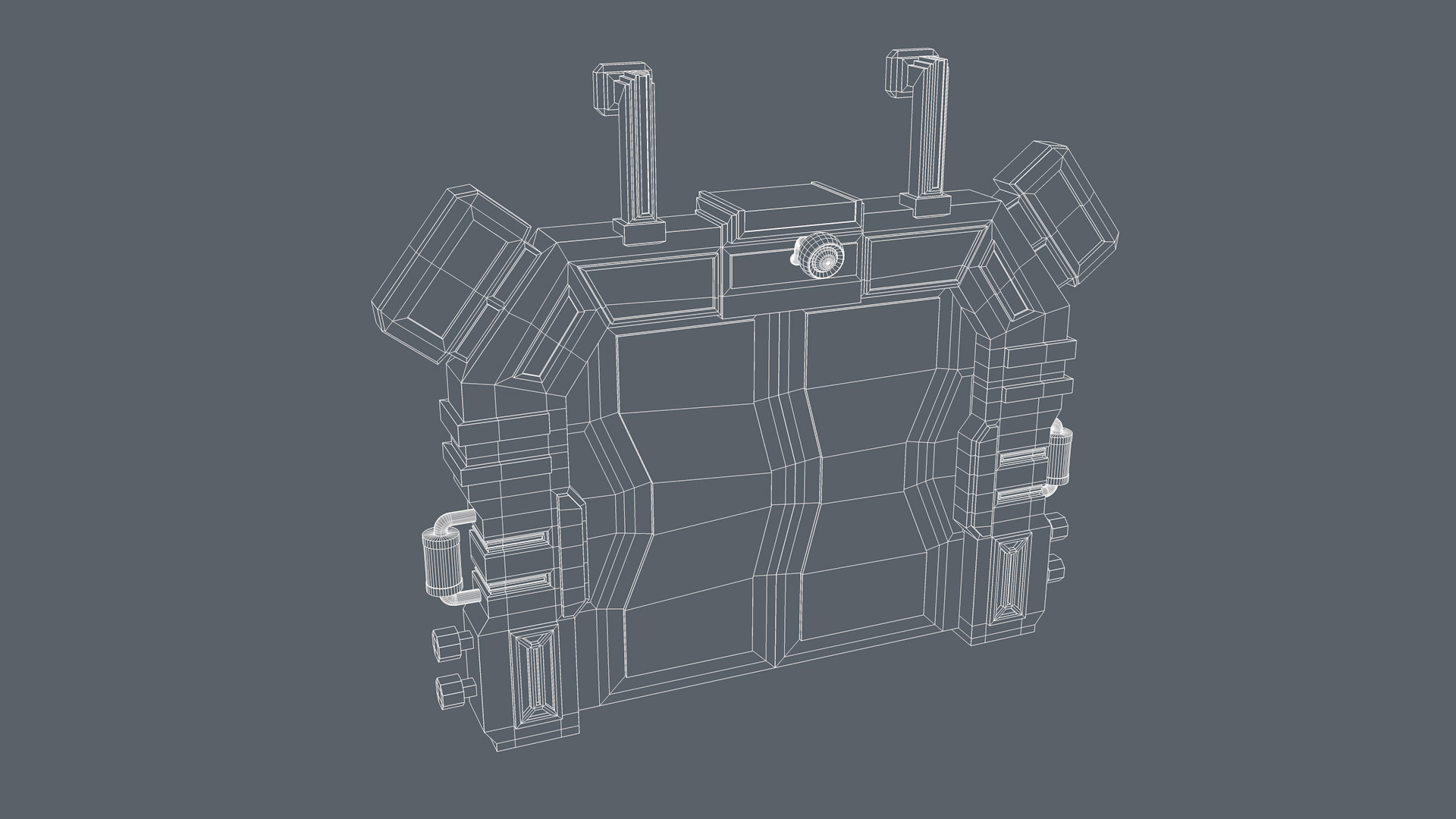 Sci fi Door  3D model_14