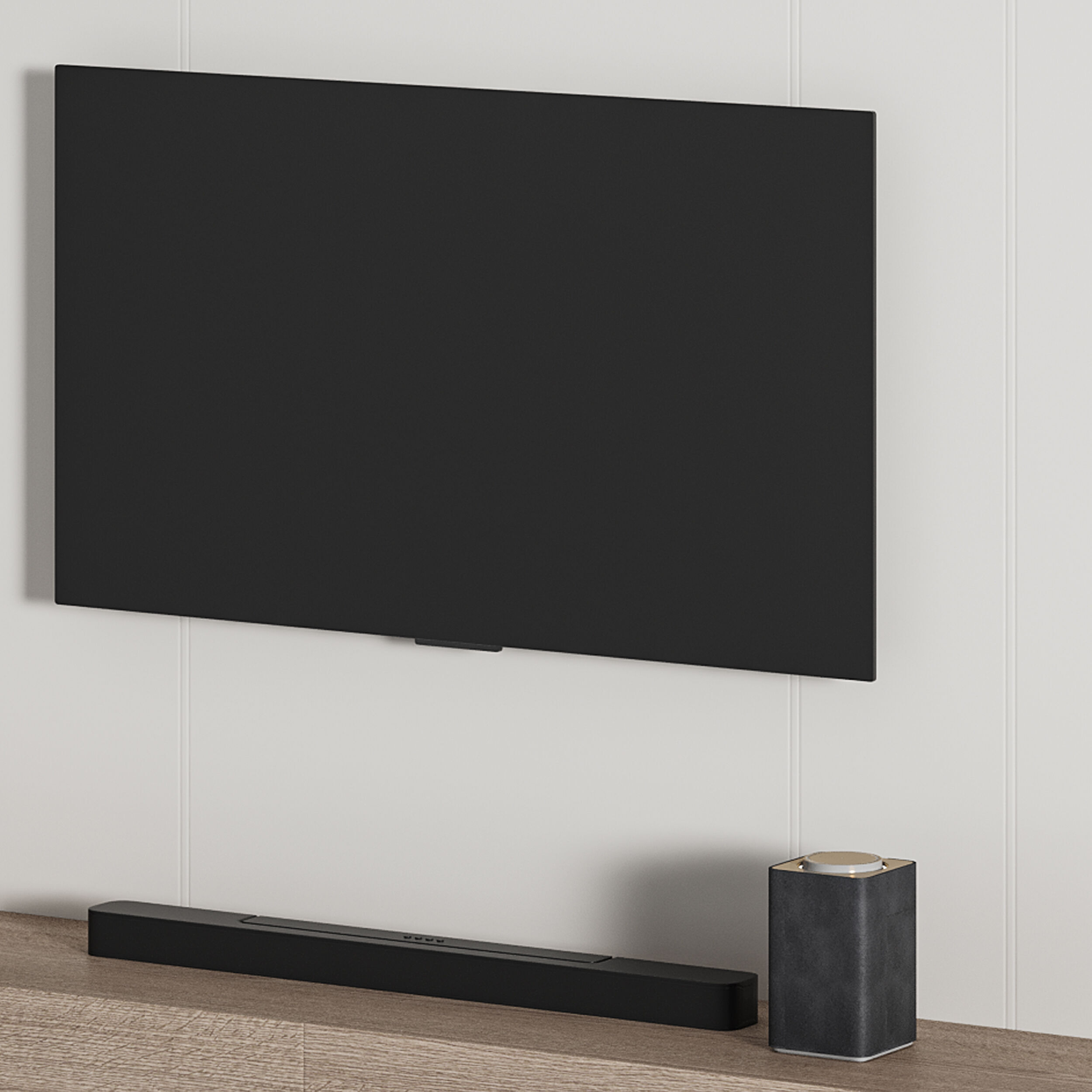 Modern TV Wall 016 3D model_8