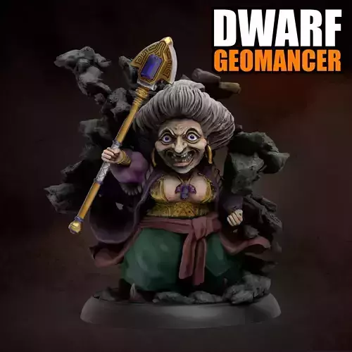 Dwarf Geomancer 3D print model