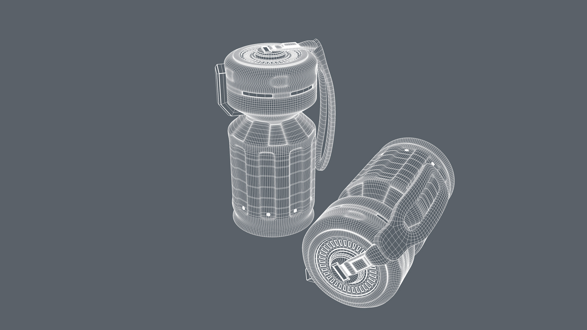 Sci fi Grenade 3D model_14