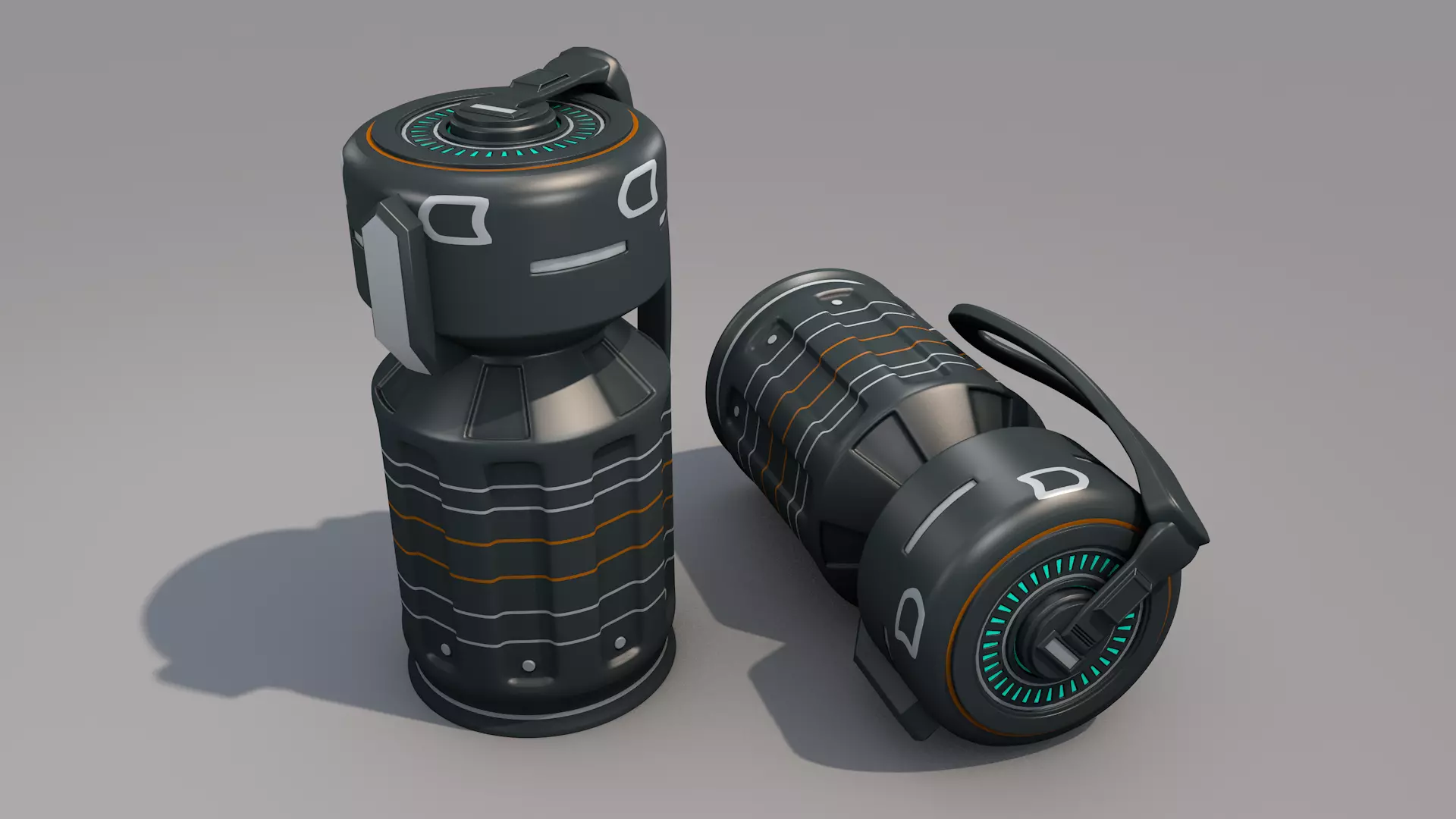 Sci fi Grenade 3D model_0