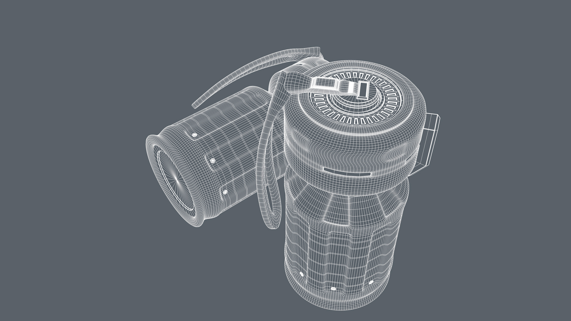 Sci fi Grenade 3D model_18