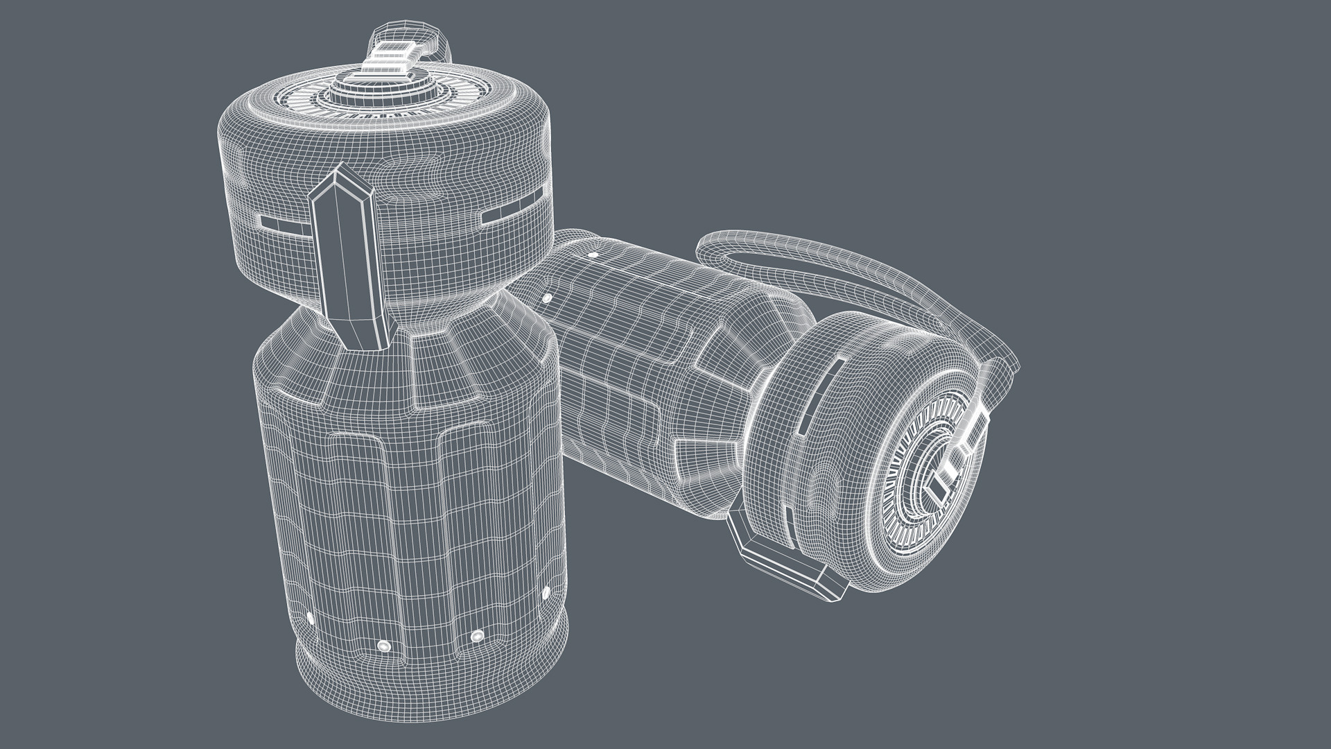 Sci fi Grenade 3D model_17
