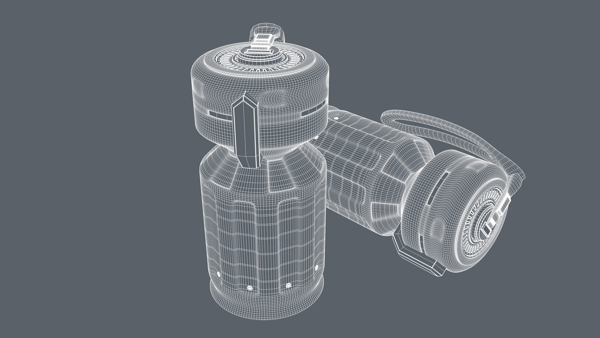 Sci fi Grenade 3D model_11