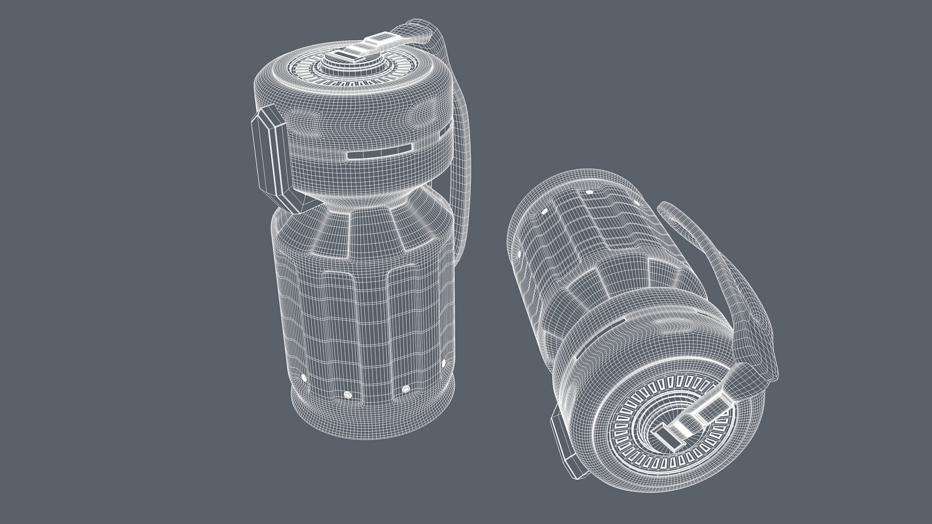 Sci fi Grenade 3D model_16