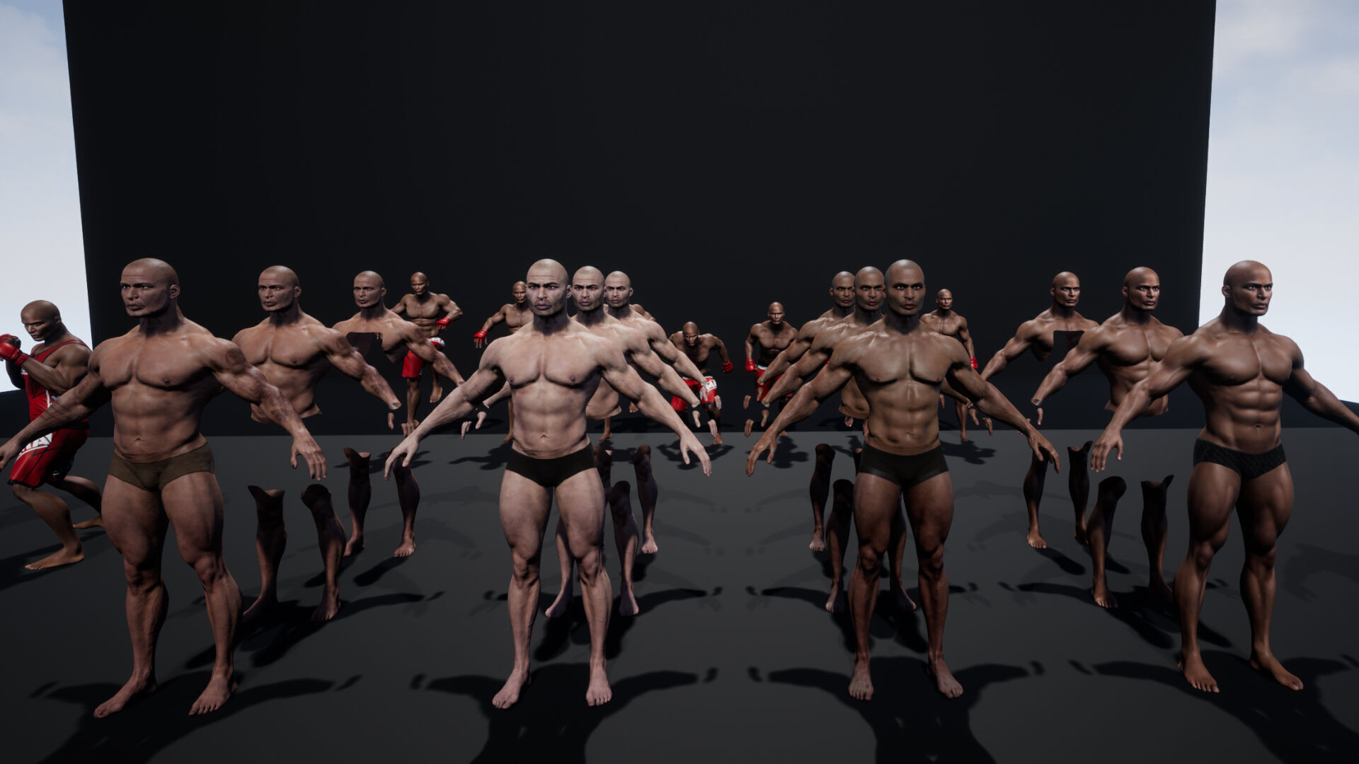 Fighter Man Low-poly 3D model_18