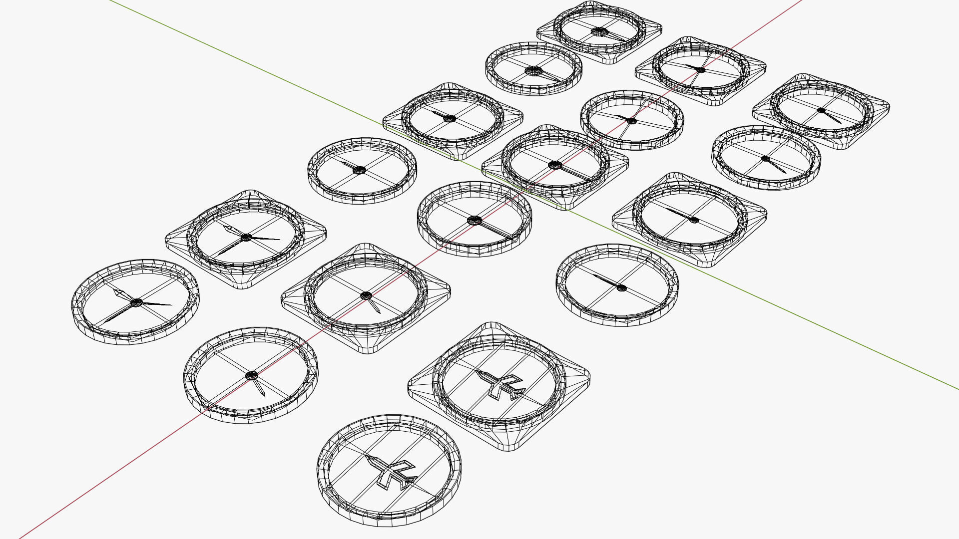 Low Poly Realistic Tachometer for Cars and Aircraft Low-poly 3D model_7