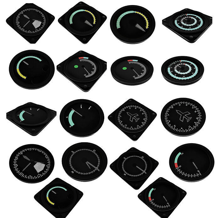 Low Poly Realistic Tachometer for Cars and Aircraft Low-poly 3D model_10