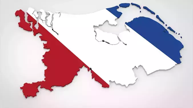 Netherlands 3d map 3D model
