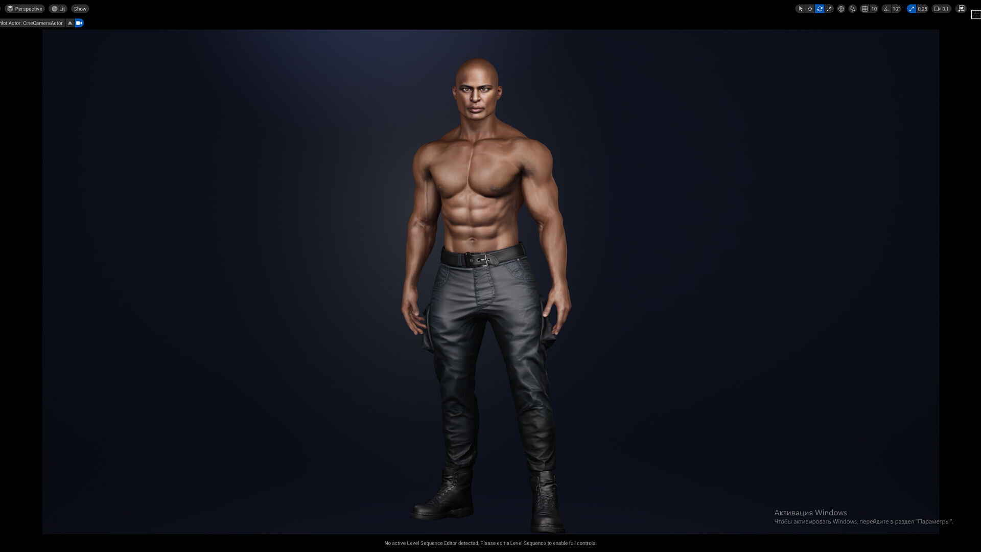 Policeman Low-poly 3D model_19