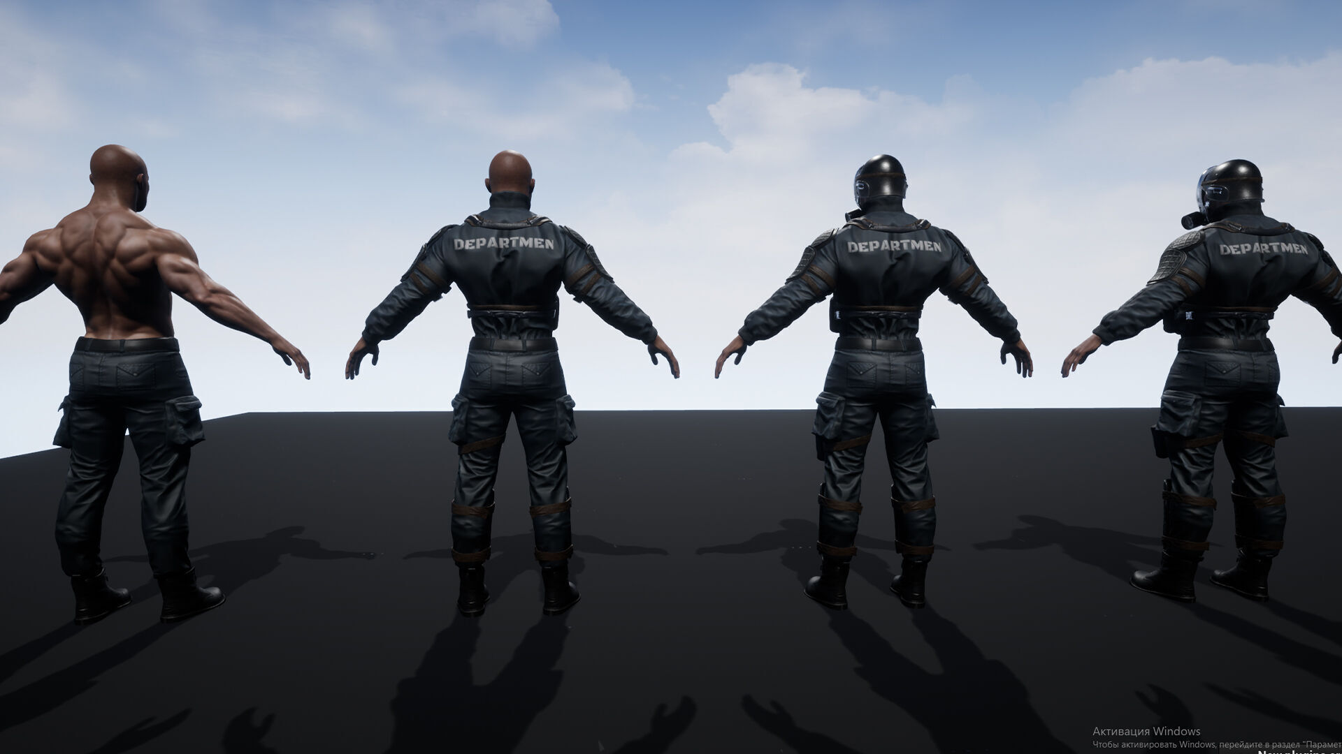 Policeman Low-poly 3D model_23