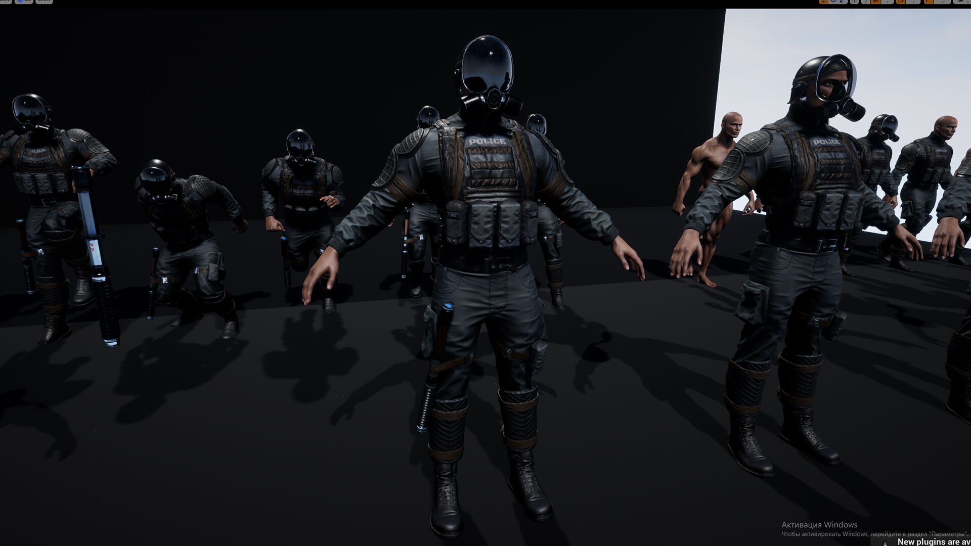 Policeman Low-poly 3D model_26