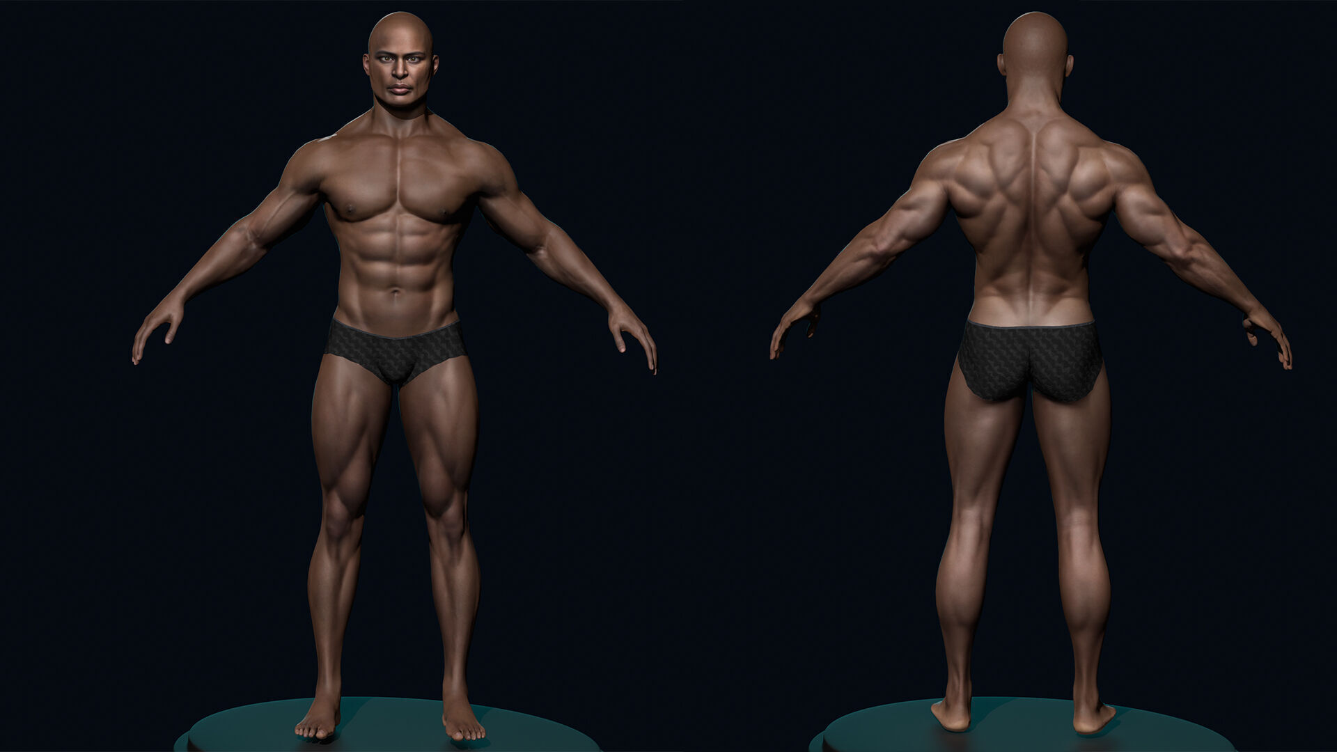 Policeman Low-poly 3D model_7