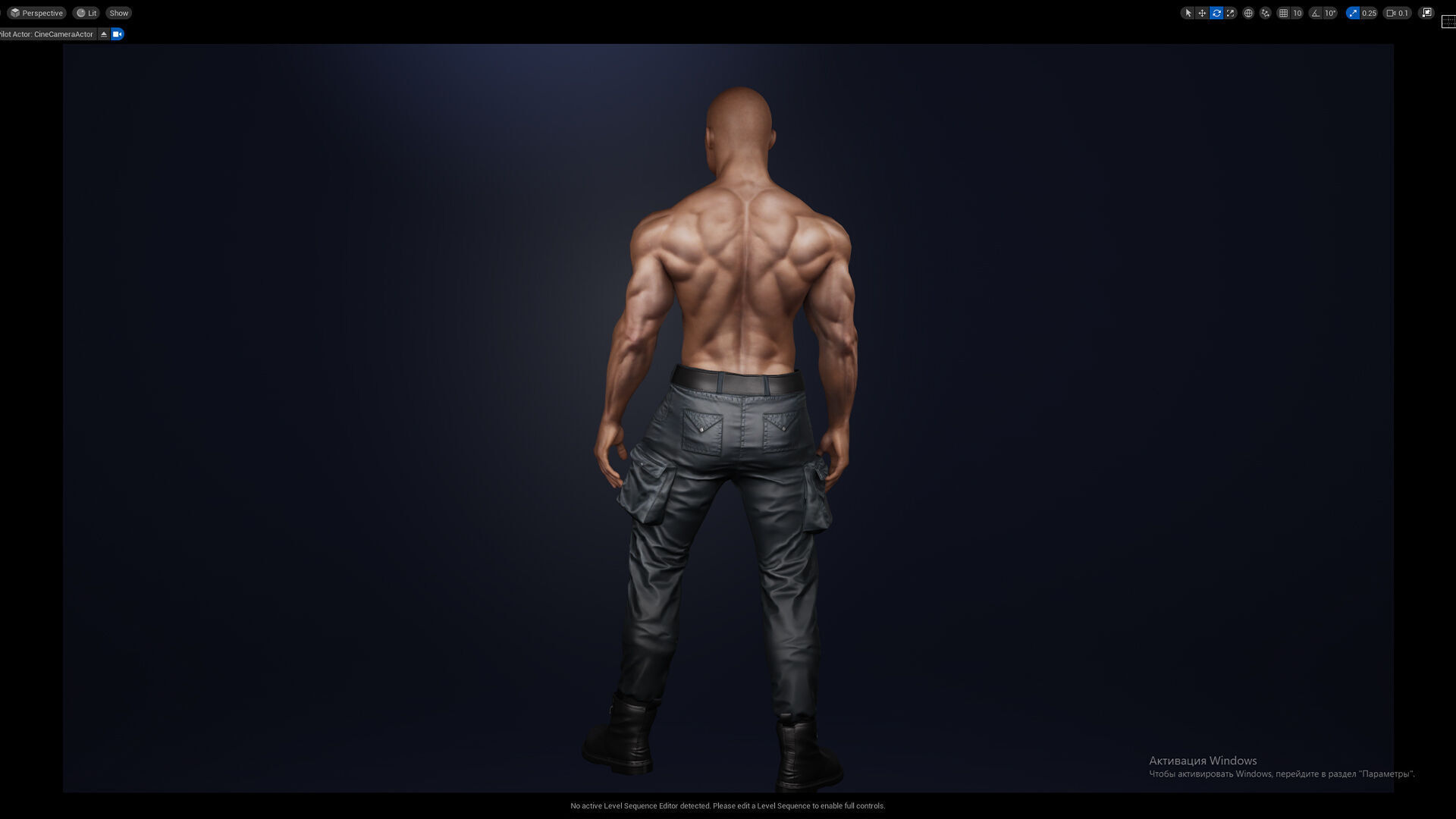 Policeman Low-poly 3D model_20