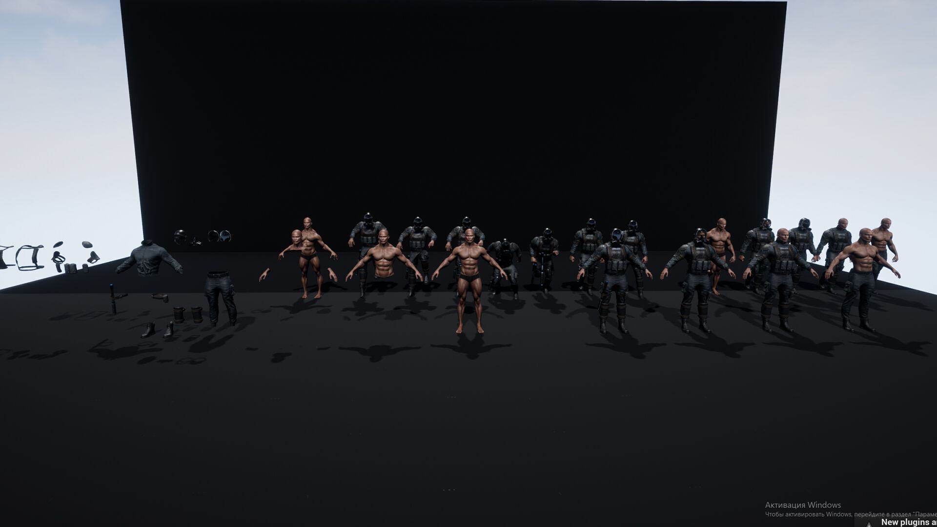 Policeman Low-poly 3D model_27