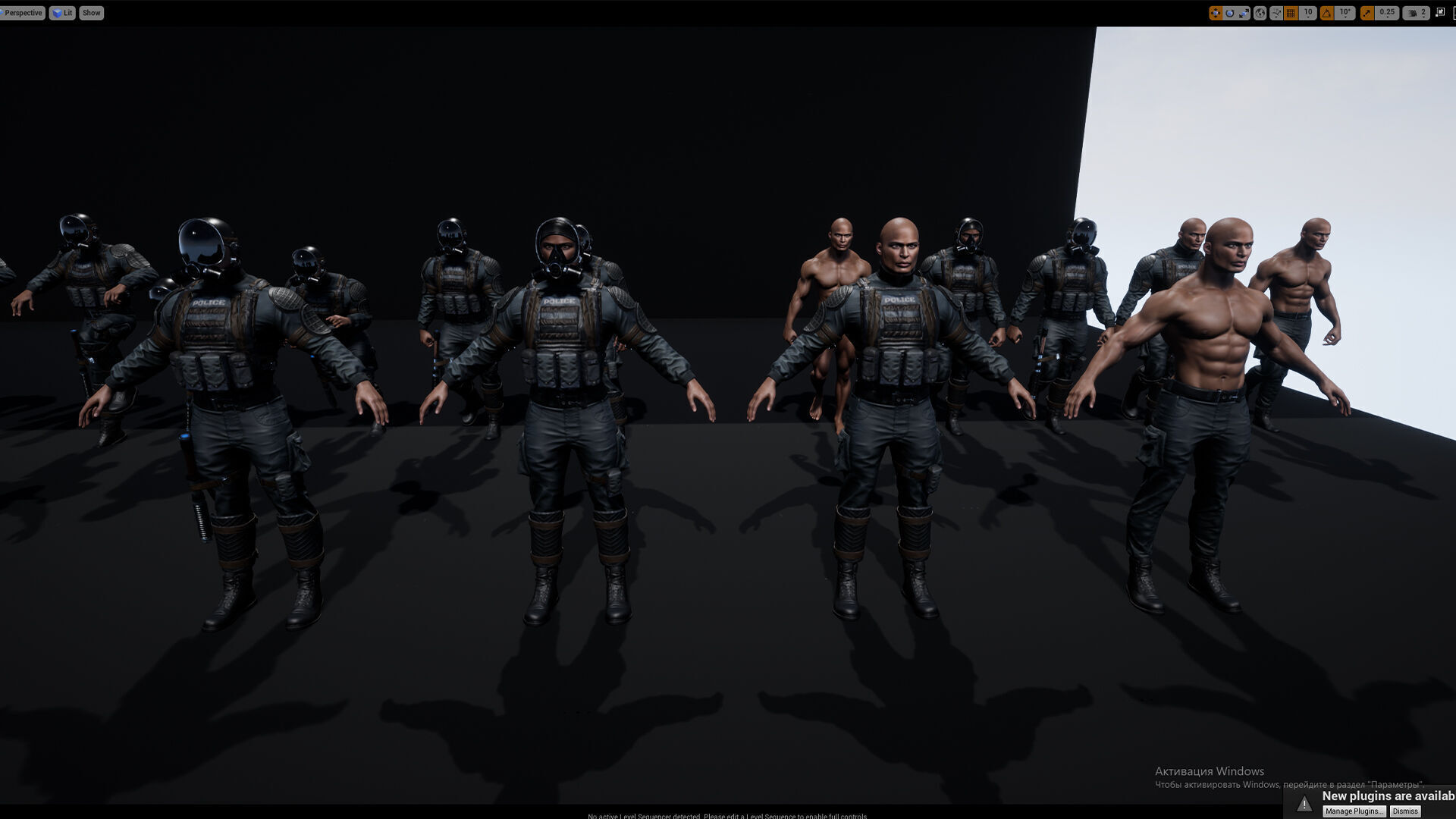 Policeman Low-poly 3D model_28