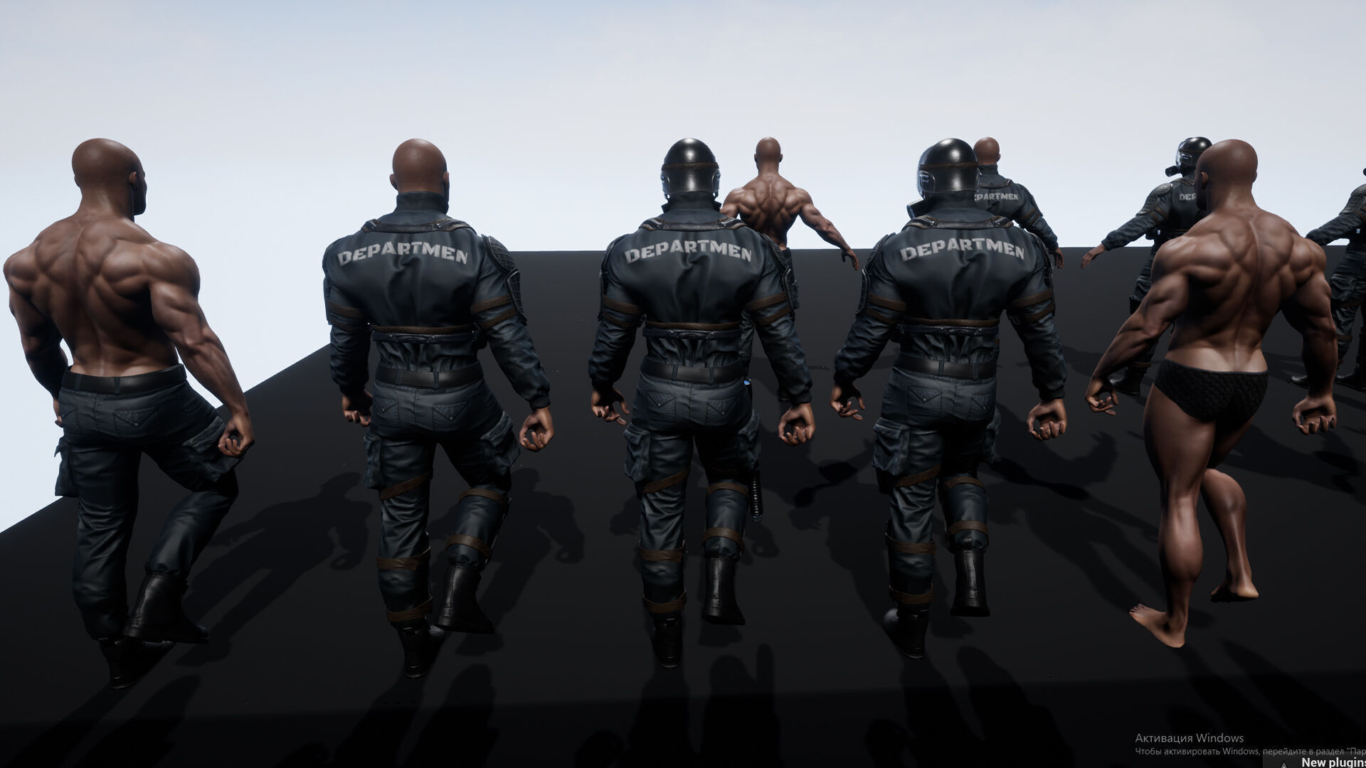 Policeman Low-poly 3D model_22