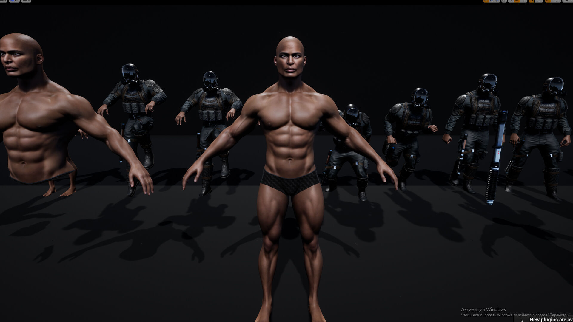Policeman Low-poly 3D model_24