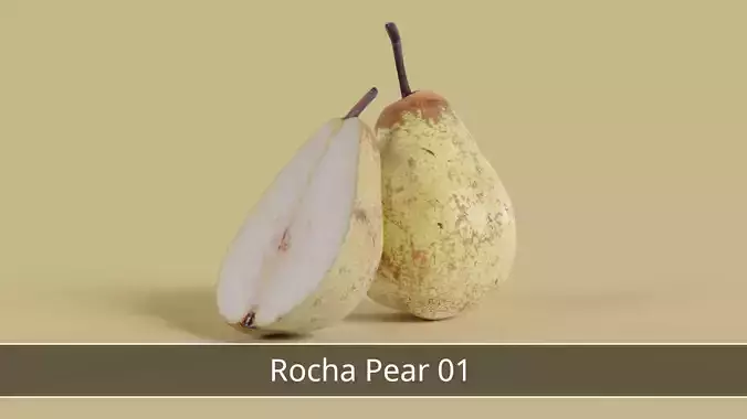 Rocha Pear 01 Low-poly 3D model