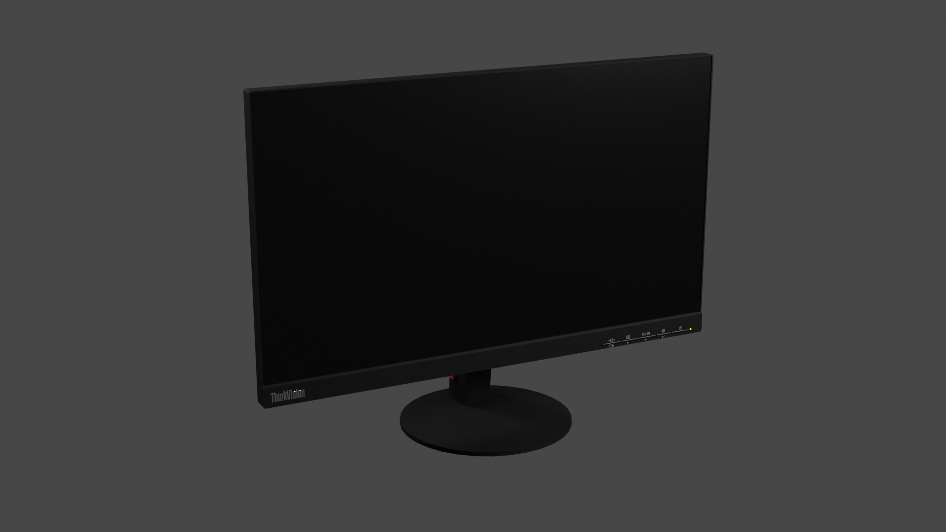 ThinkVision S22e-19 Monitor Low-poly 3D model_2