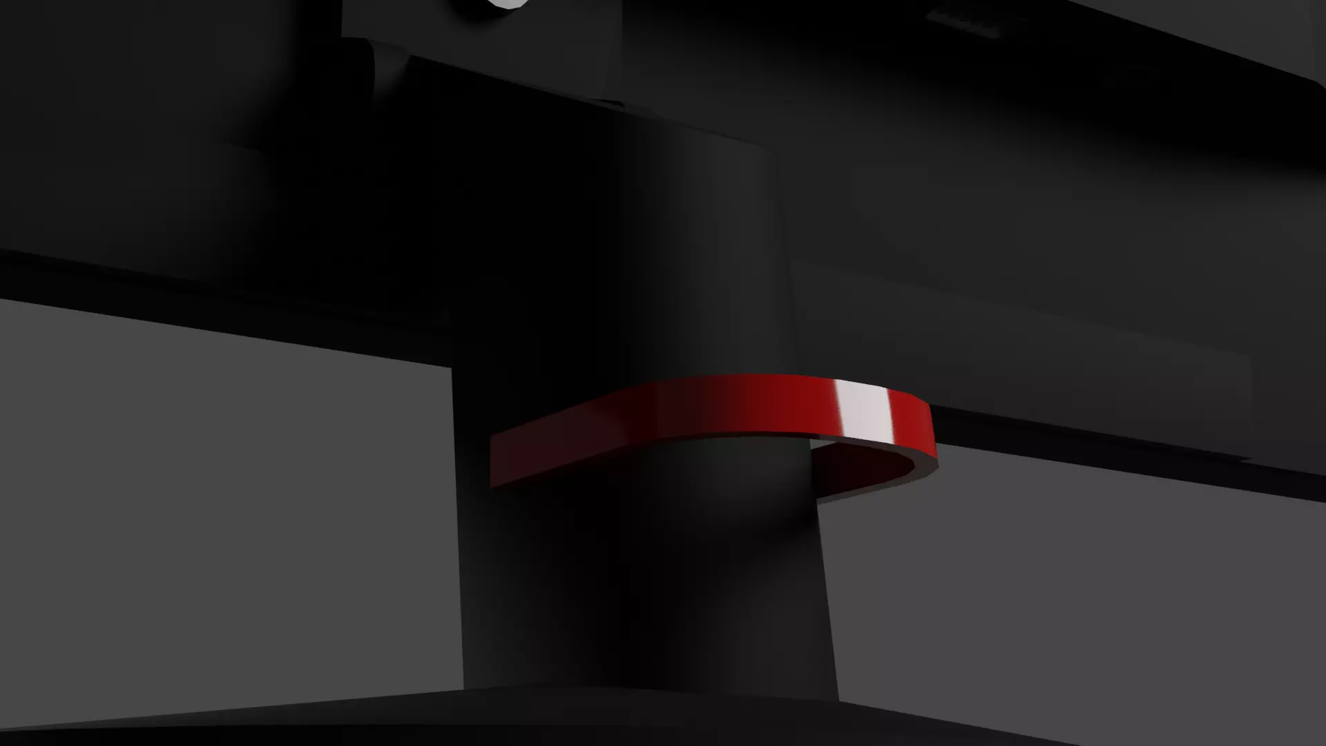 ThinkVision S22e-19 Monitor Low-poly 3D model_0