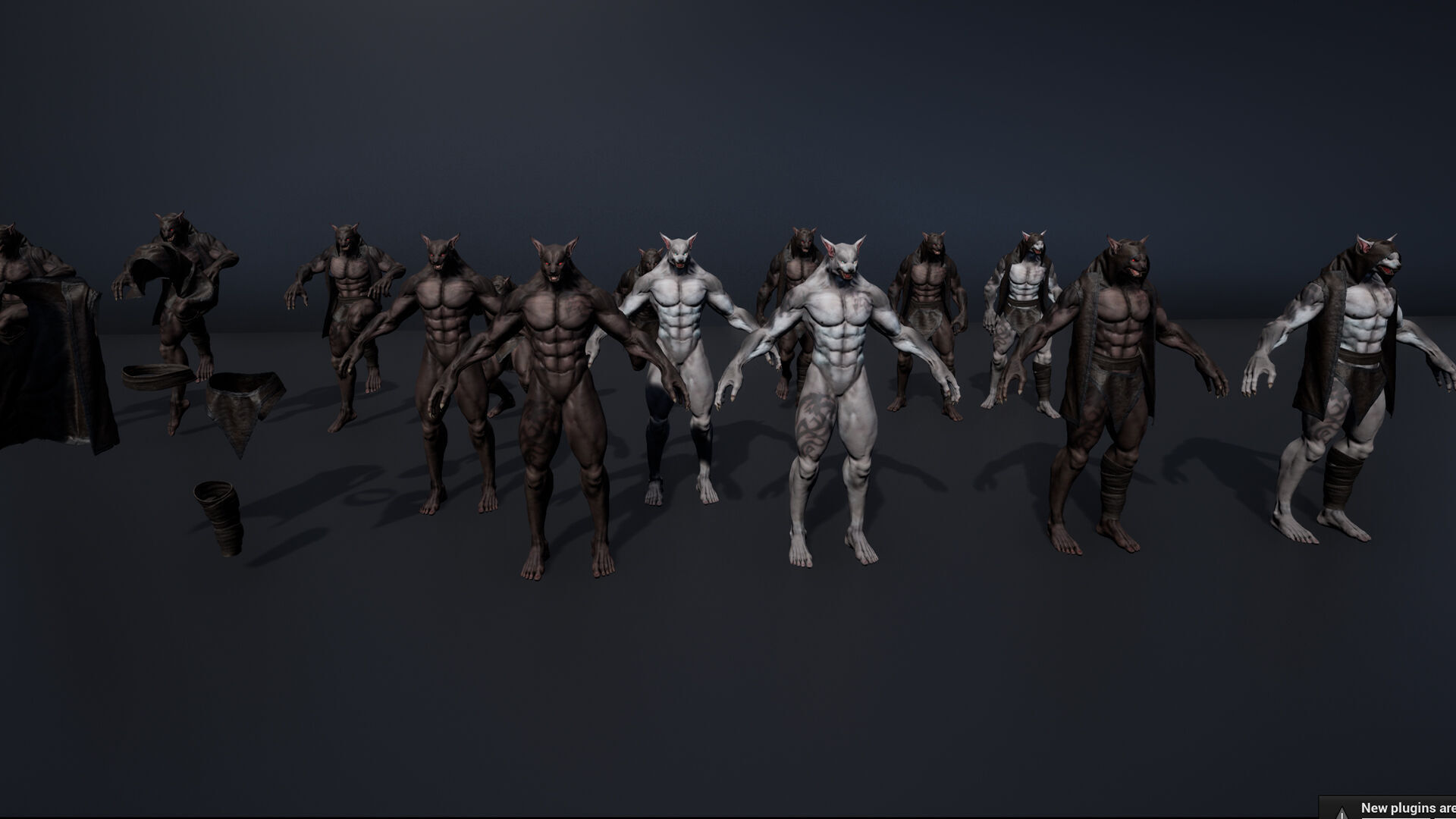 Werewolf Low-poly 3D model_20